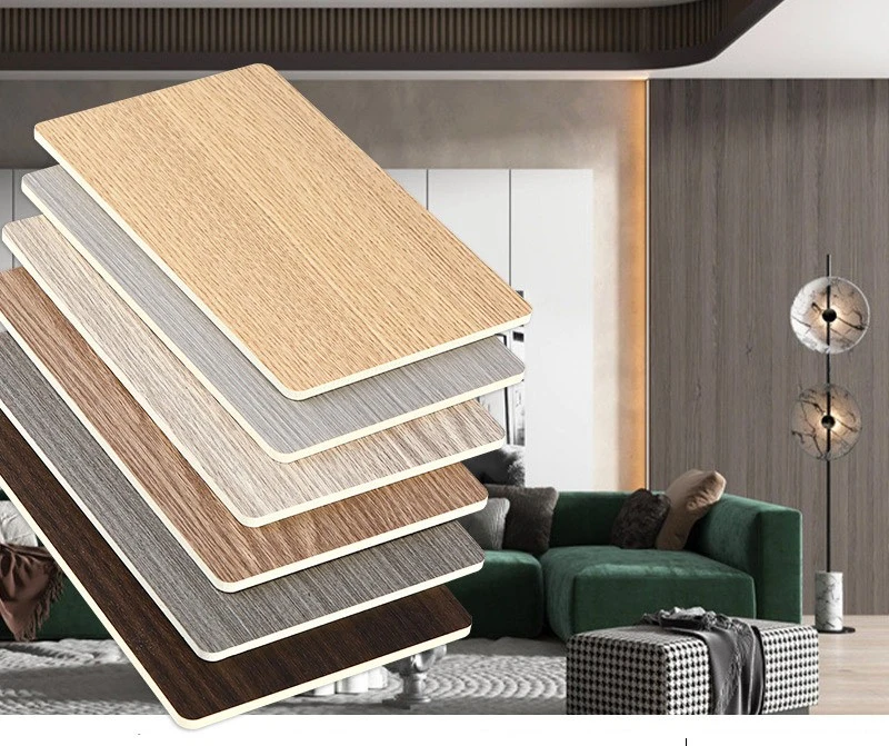 Wood Veneer Internal Doors PVC Wood Grain Plastic Veneer Sheets Walnut Natural Wood Veneer