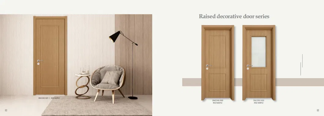 Plywood Interior PVC Solid Wood Timber Door Designs