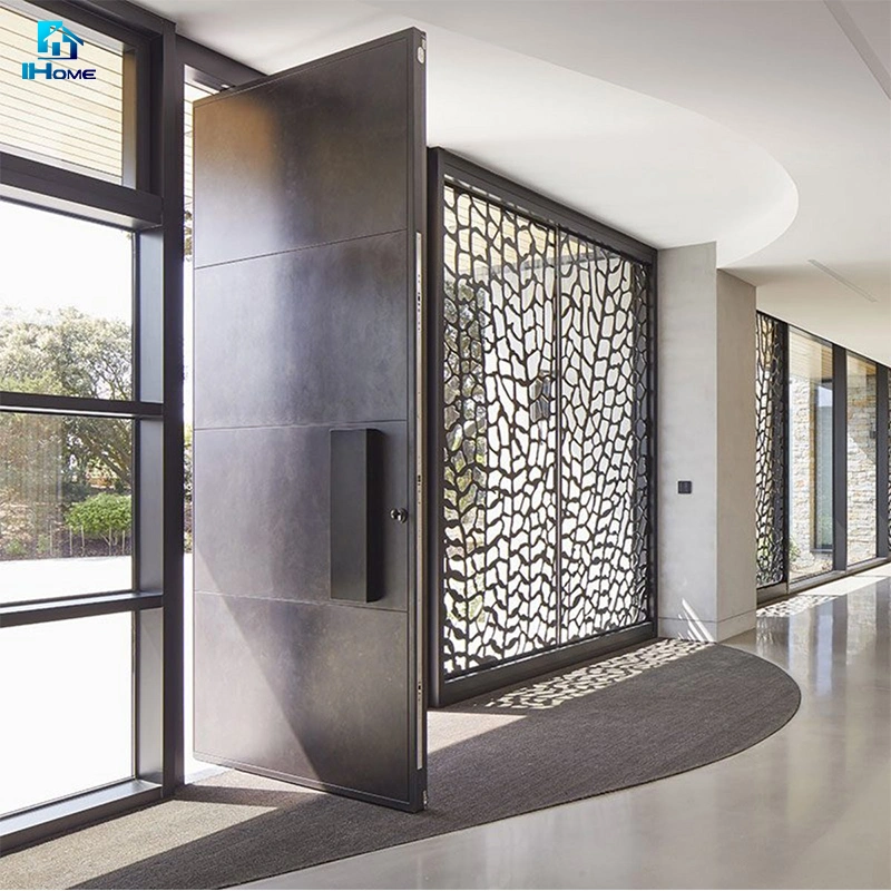 Luxury Entrance Main Wood Door Design with Sidelights for Home in USA