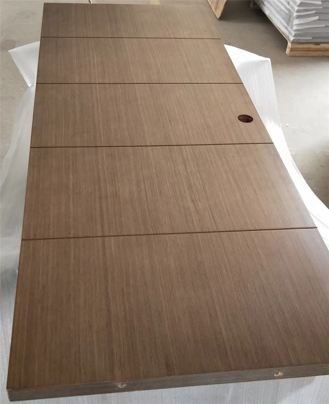 Kangton Fire Rated Walnut Wooden/Flush/Front Entrance Main/Solid Core/Melamine HPL Interior Wood Door