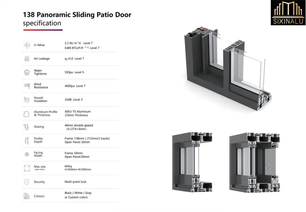 Sixinau New Design Custom House Luxury Villa Interior Exterior Entrance Metal Steel Structure Stainless Steel Modern Sleek Sliding Door