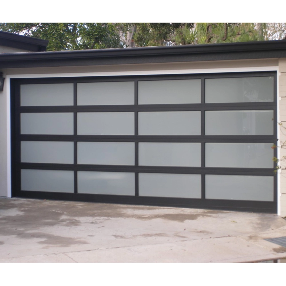 Aluminium Wholesale Used Automatic Remote Control Over Head Security Metal Aluminum Glass Panel Garage Door/Doors