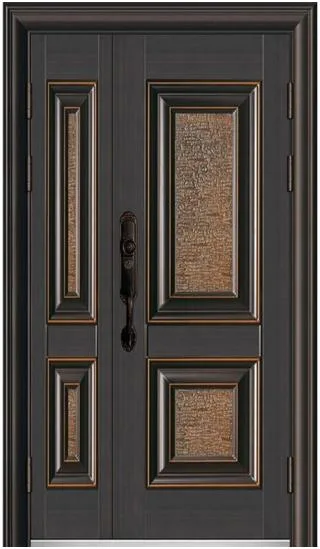 Steel Security Front Doors for Home Front Metal Door with Hardwares