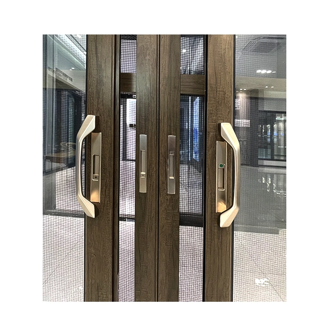 Double Sliding Aluminum Panels Bathroom WPC Composite UPVC Folding Internal Two Arched Interior Doors Shaker 4 Panel Glass Door