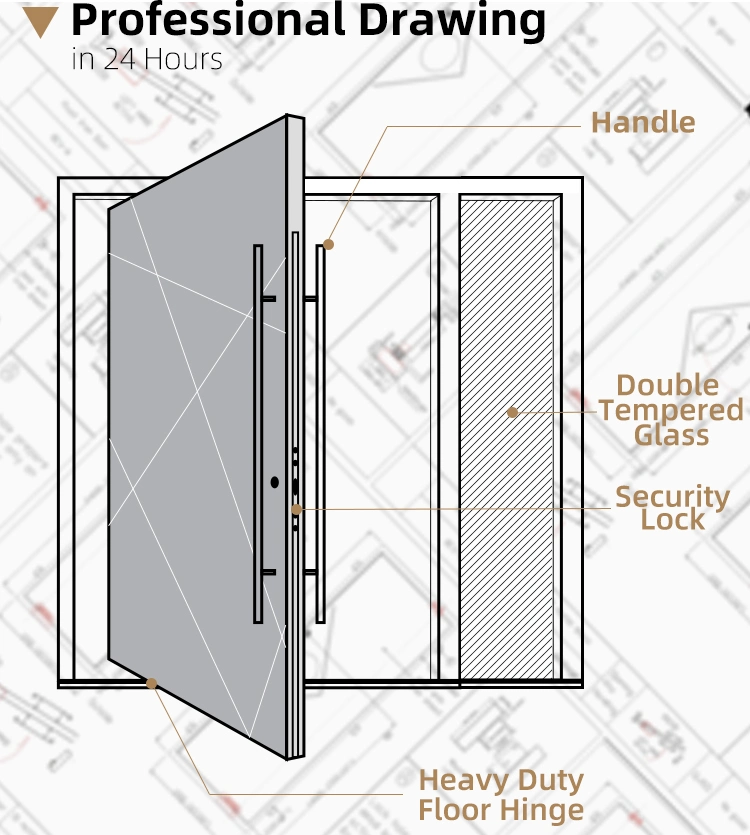 Factory Price Steel Security Main Door Design China Steel Home Front Door Exterior Steel Door for Residential