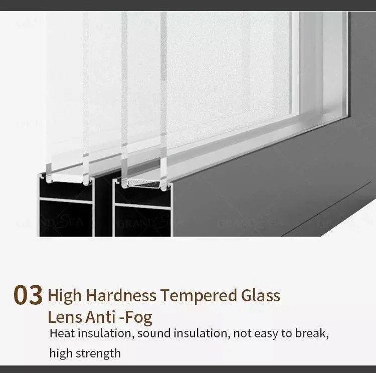 Custom Modern Aluminium Double Glazed Glass Sliding Patio Doors
