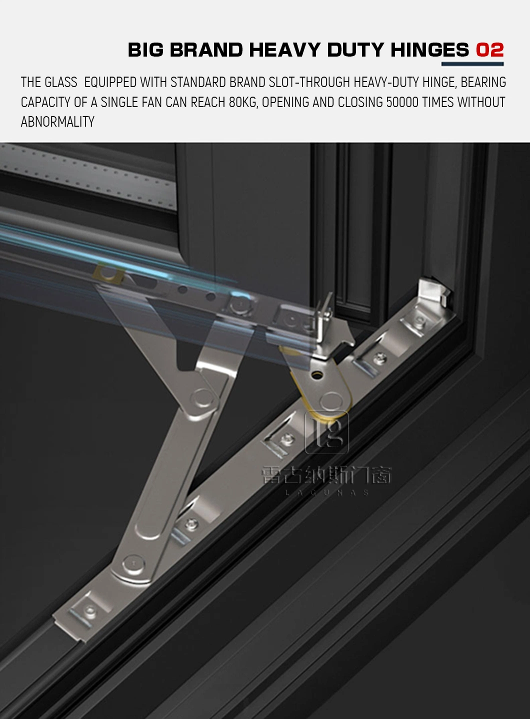 Emergy Saving Front Aluminum Sliding Glass Patio Door