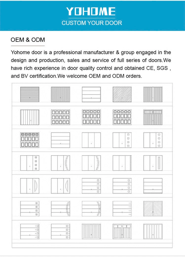 China Automatic Garage Doors Manufacture Wholesale Price High Quality 16 X 7 Garage Doors for Homes Modern Garage Door Glass Custom Bifold Garage Door