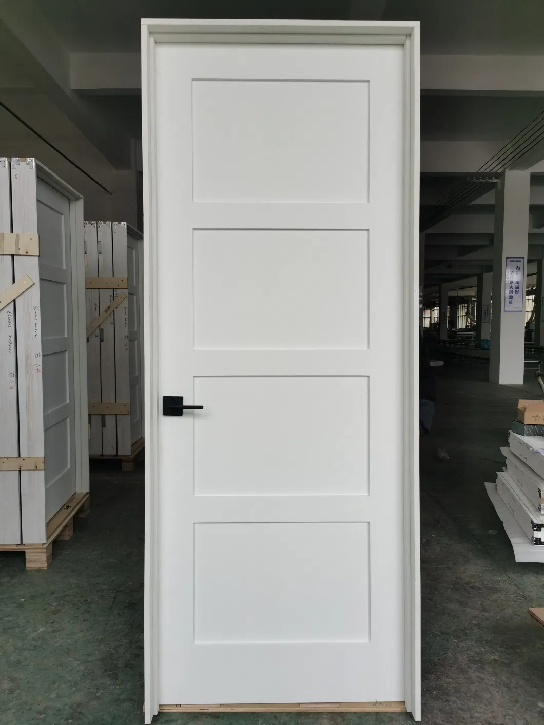 Popular Wholesale Primed 3 Craftsman Panel Internal White Solid Shaker Door Slab