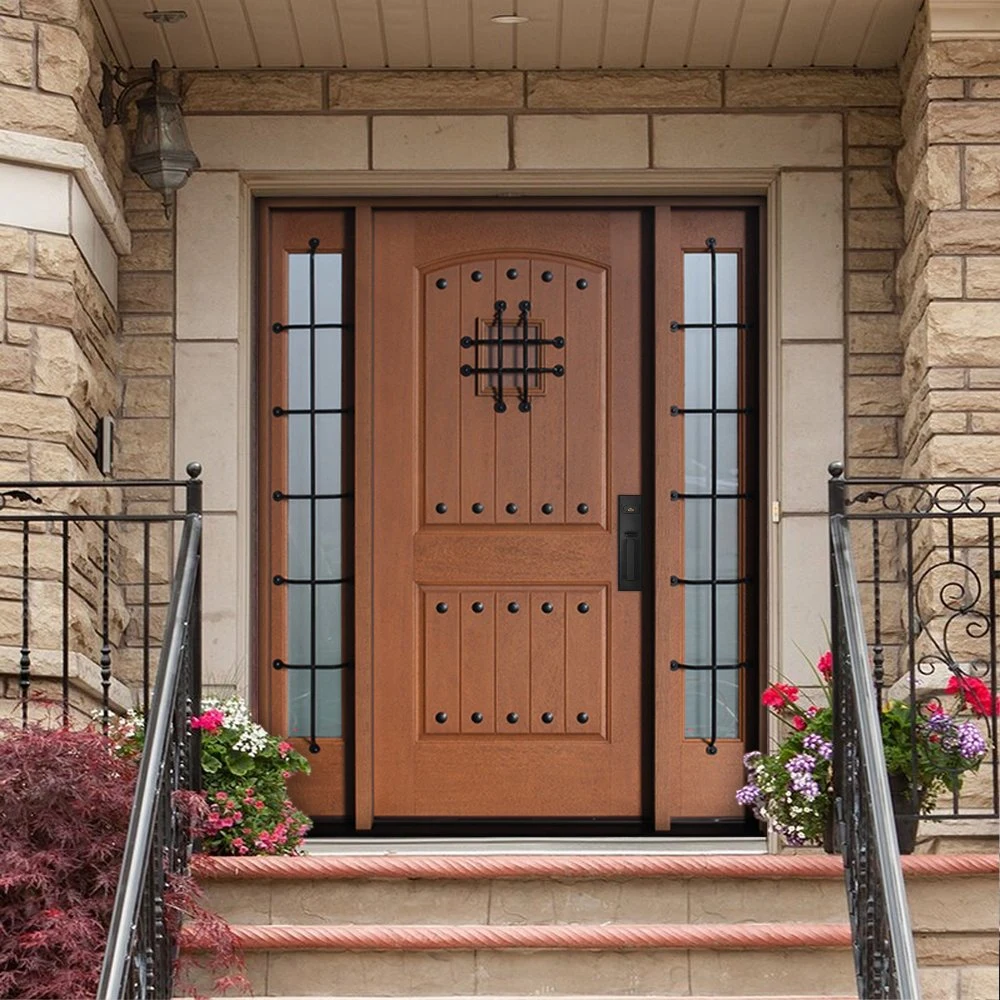 Wholesale Mahogany Exterior Wooden Front Entry Door for Home