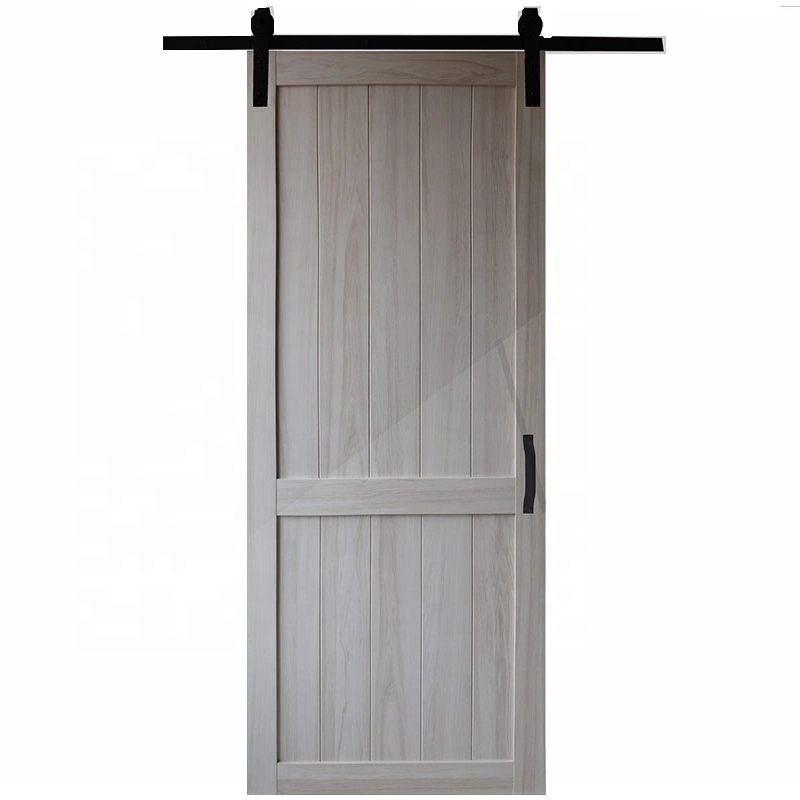 Barn Door Residential MDF Sliding Barn Door Modern Style Interior Bathroom PVC Barn Door