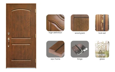 La madera de alta gama clásica de mira de Fibra de Vidrio puerta hecha a mano.