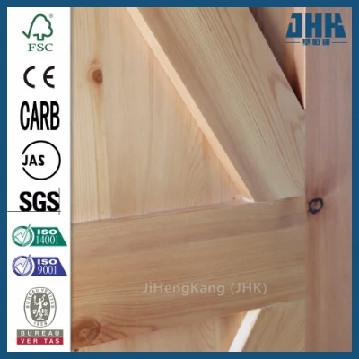 Jhk vidrio interior del panel de 3 de la moda de MDF Puerta Shaker Classic Style