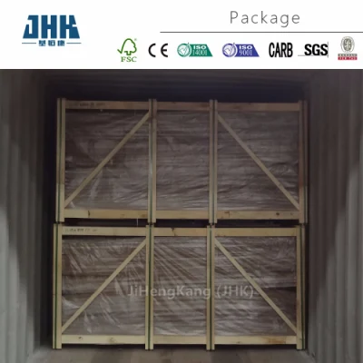 Jhk-007 China laminado Exterior de madera maciza puerta blanca piel