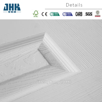 Jhk-007 China laminado Exterior de madera maciza puerta blanca piel