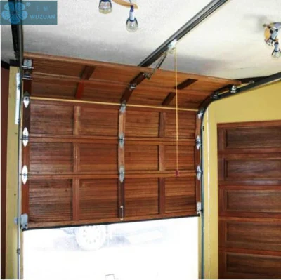 Aluminio automático moderno sobrecarga eléctrica deslizante de puerta de garaje seccionales de metal de acero galvanizado aislamiento Panel PU la puerta del garaje de la puerta de la puerta de casa residencial