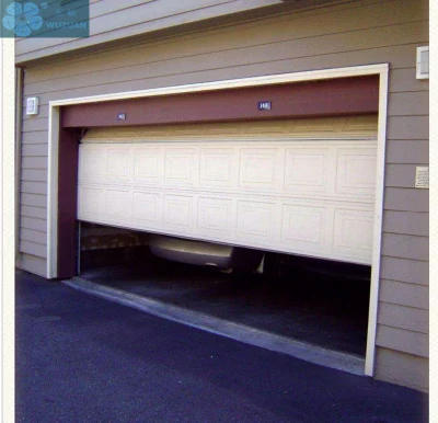 Aluminio automático moderno sobrecarga eléctrica deslizante de puerta de garaje seccionales de metal de acero galvanizado aislamiento Panel PU la puerta del garaje de la puerta de la puerta de casa residencial