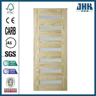 Jhk vidrio interior del panel de 3 de la moda de MDF Puerta Shaker Classic Style