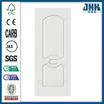 Jhk-007 China laminado Exterior de madera maciza puerta blanca piel