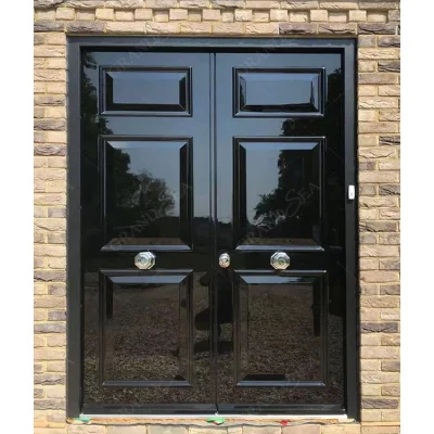 Pivote de la puerta delantera de estilo europeo moderno de madera maciza con pivote de la luz de la puerta de Villa