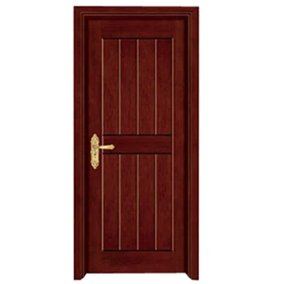 Nuevo diseño simple de color bastante Moderno Puerta de madera de teca natural resistente al agua de la puerta exterior o interior secreto precio de fábrica maciza Venta caliente