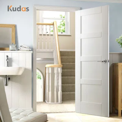Personalizado de alta calidad moderno nórdico simple de madera de roble maciza puerta de agitador de interior