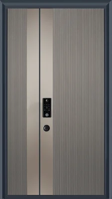 Puerta de entrada plegable de perfil de aluminio australiano con marco de metal de aluminio para baño de hotel en casa de color madera y vidrio.