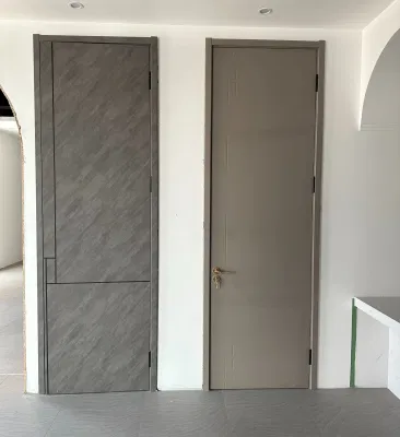 Madera hueca núcleo de madera Pintura libre Tamaño personalizado Melamina Puertas