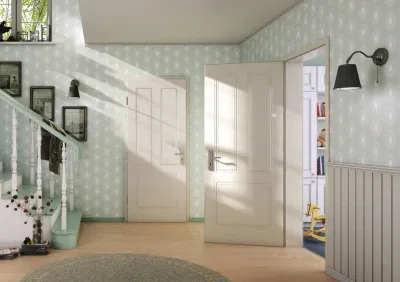 Prima PVC Cuarto de baño puerta Swing Sliding Custom Puerta de madera