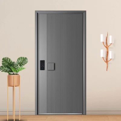 Puerta de entrada plegable de perfil de aluminio australiano con marco de metal de aluminio para baño de hotel en casa de color madera y vidrio.