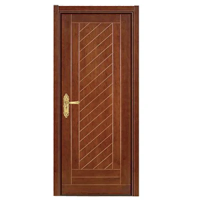 Nuevo diseño simple de color bastante Moderno Puerta de madera de teca natural resistente al agua de la puerta exterior o interior secreto precio de fábrica maciza Venta caliente