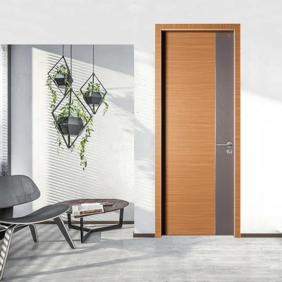 China aluminio marco vidrio insertado moderno de madera Sala de paciente Hospital Puerta