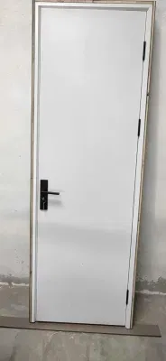 Puerta de madera MDF recubierta de PVC con marco de PVC impermeable para Proyecto