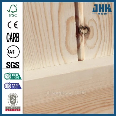 Jhk panel de vidrio de 2 puertas de entrada de madera interior de la puerta de agitador de granero