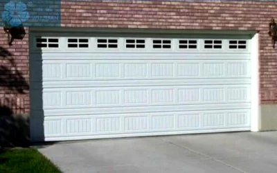 Aluminio automático moderno sobrecarga eléctrica deslizante de puerta de garaje seccionales de metal de acero galvanizado aislamiento Panel PU la puerta del garaje de la puerta de la puerta de casa residencial