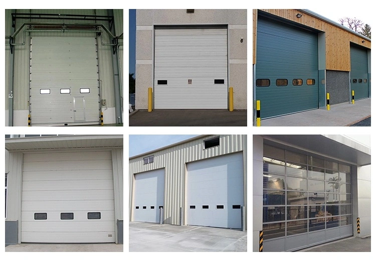 Industrial Automatic Overhead Steel Thermal Insulated Vertical Lifting Roll up Metal Exterior Garage or Sectional Door for Warehouse and Loading Docks