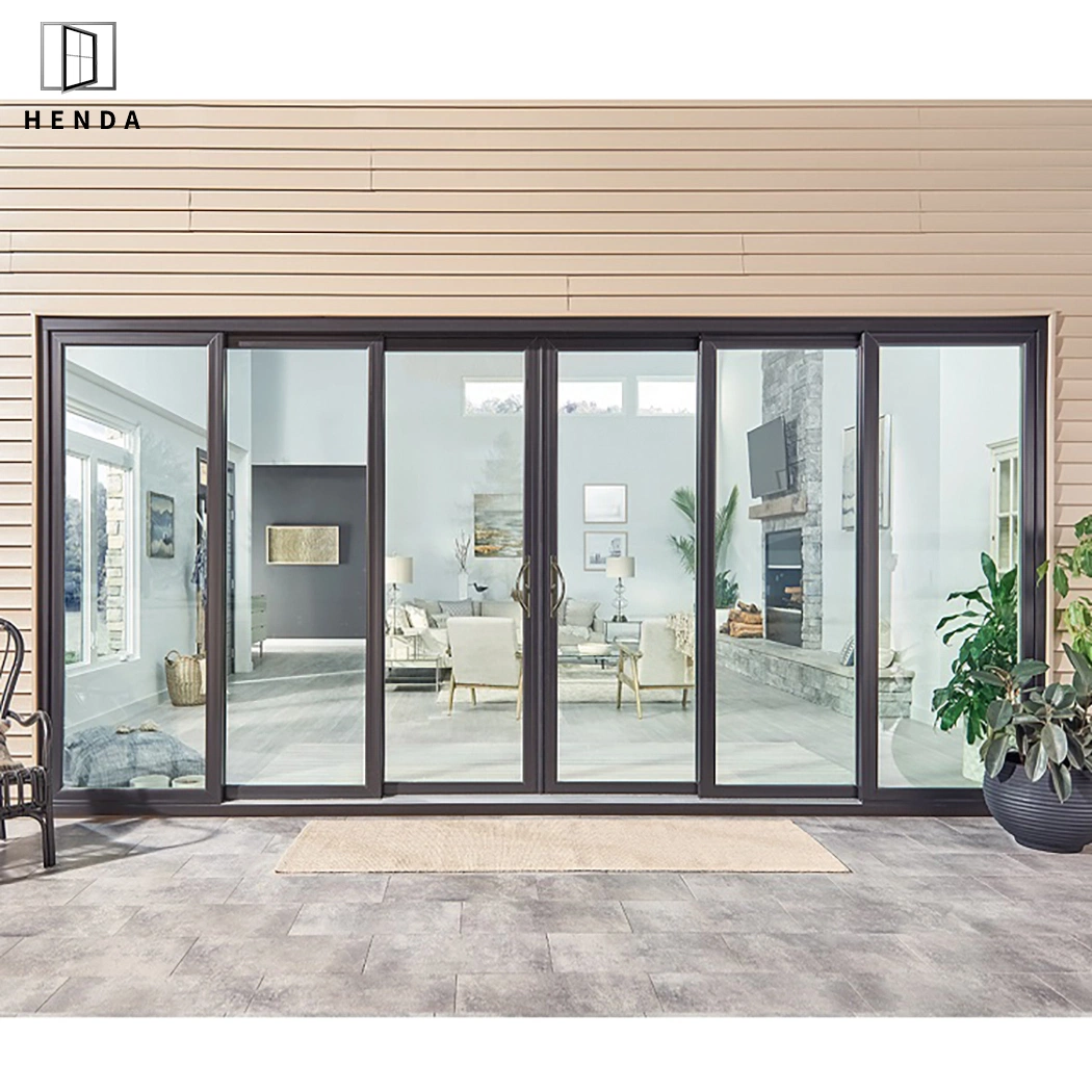 Latest Design Villa House Doors Aluminium 4 Panel Sliding Door Exterior Patio Aluminium Glass Sliding Doors