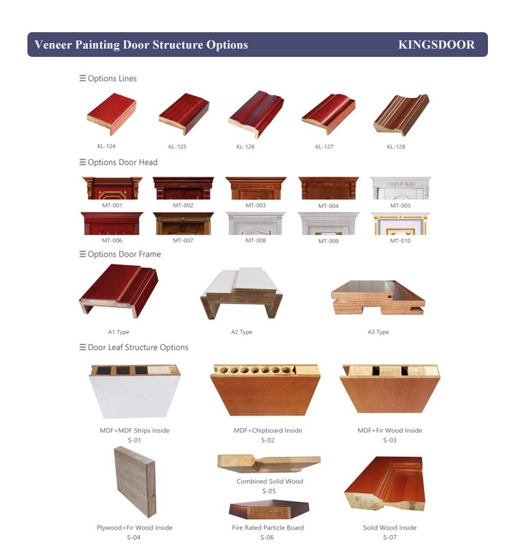 Flush Plywood Wooden Double Main Door Design