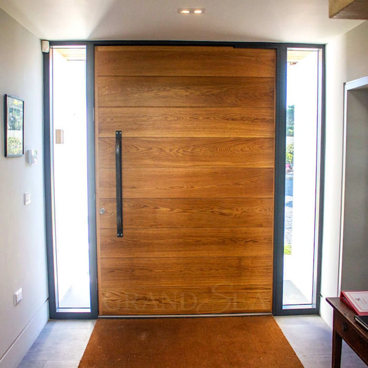 Italian Design Australian Villa Large Luxury Exterior Modern Entry Front Entrance Solid Wood Pivot Door