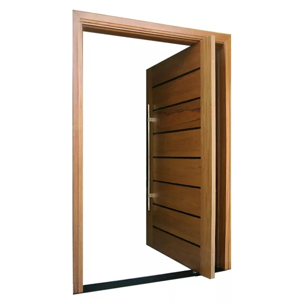Oak Glass Wooden Entrance Solid Wood Pivot Doors