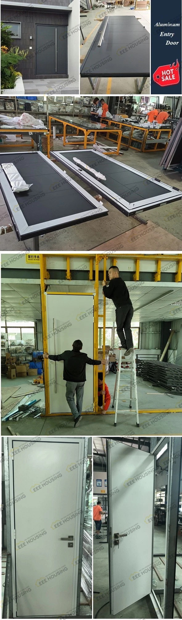 China Factory Direct Supply Modern Custom Designed External Door for Front Entry