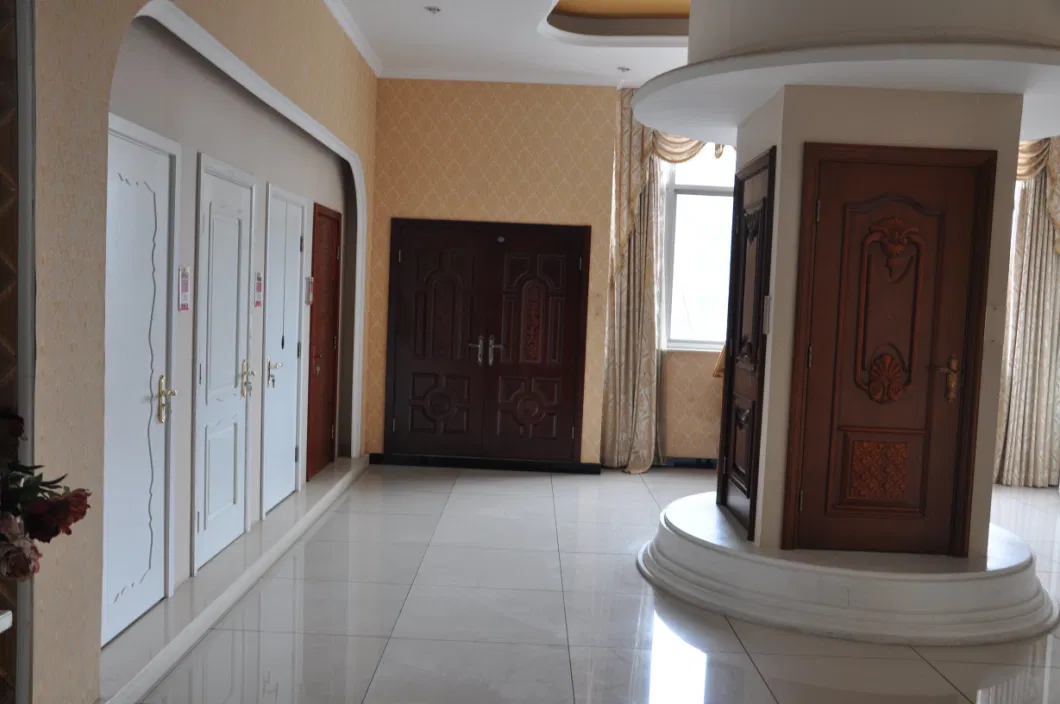 Entrance Wooden Doors with Glass (CF-P003)