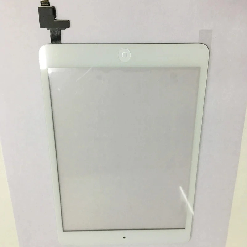 Digitizer Touch Screen Front Glass for iPad Mini 1 2 A1432 A1454 A1455 A1489 A1490 with Home Button and Adhesive