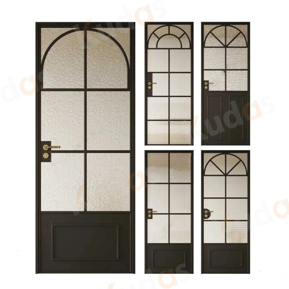 Modern Pocket Doors Glass Sliding House Interior Wood Glass French Door