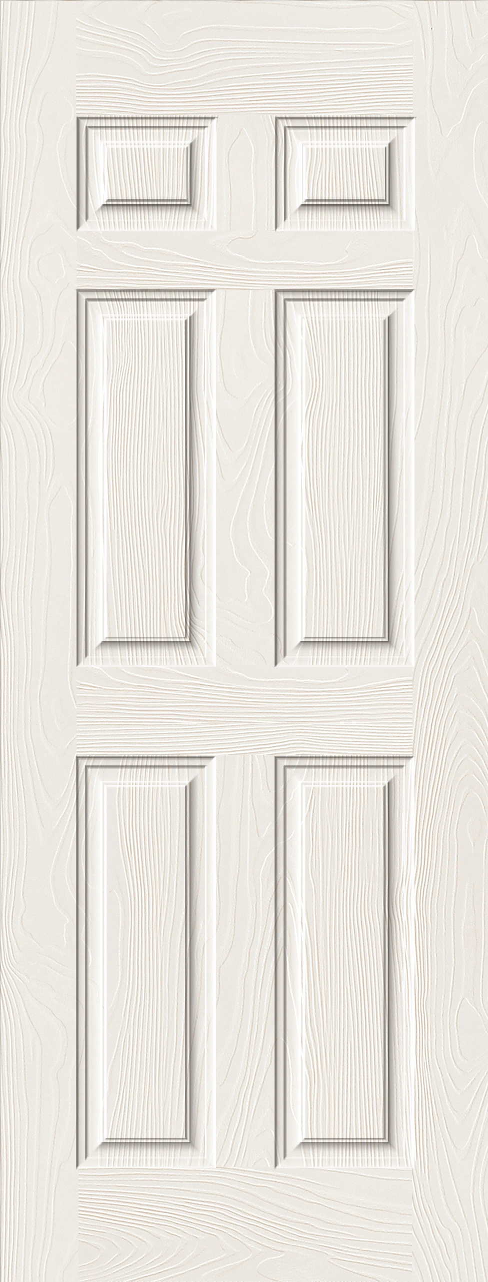 Home Decoration Warm White Carved Primer Door Skin Panel for Interior