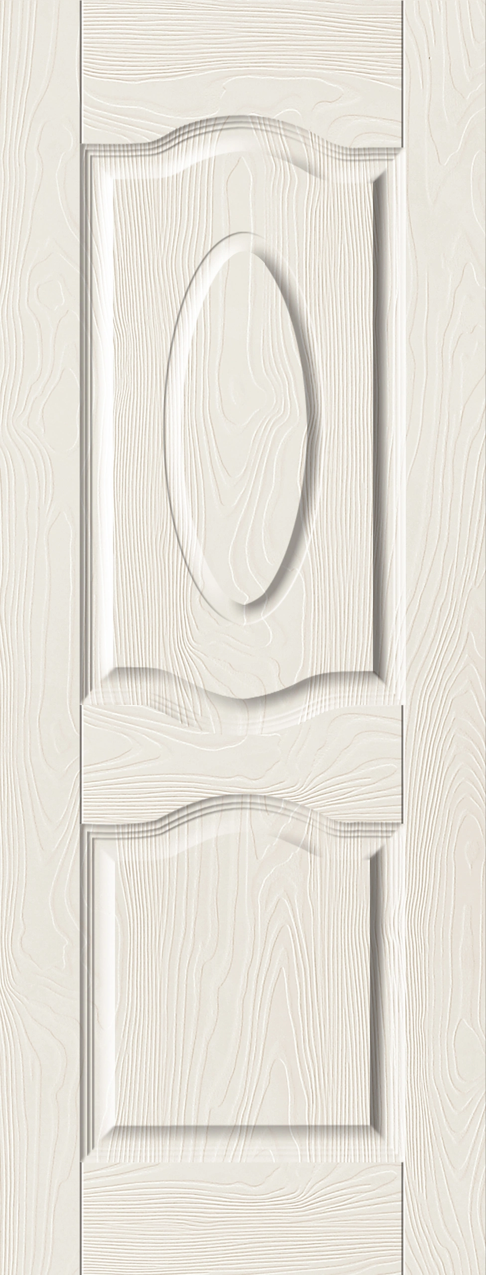 Home Decoration Warm White Carved Primer Door Skin Panel for Interior