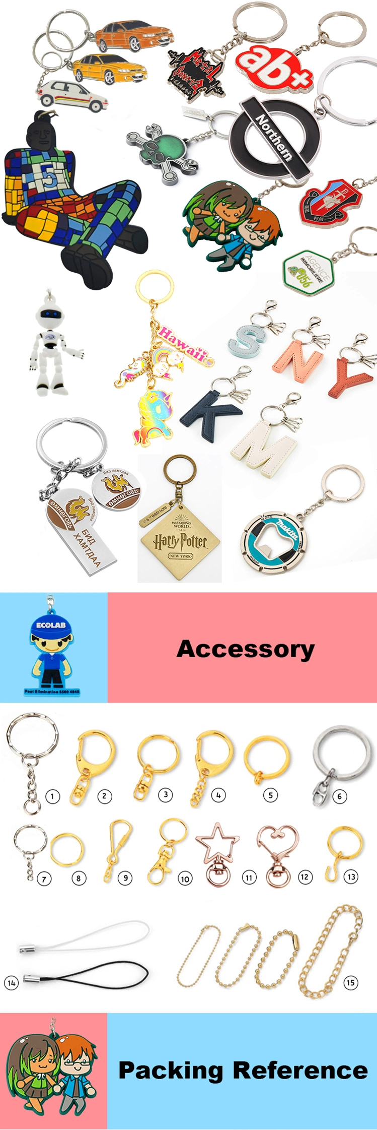 2019 Factory Wholesale Custom Metal Key Chain Bottle Opener