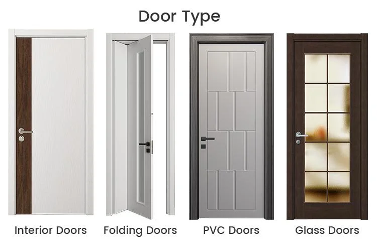 Guangzhou Double Swing Entry Interior Wood Door Solid Wooden Door