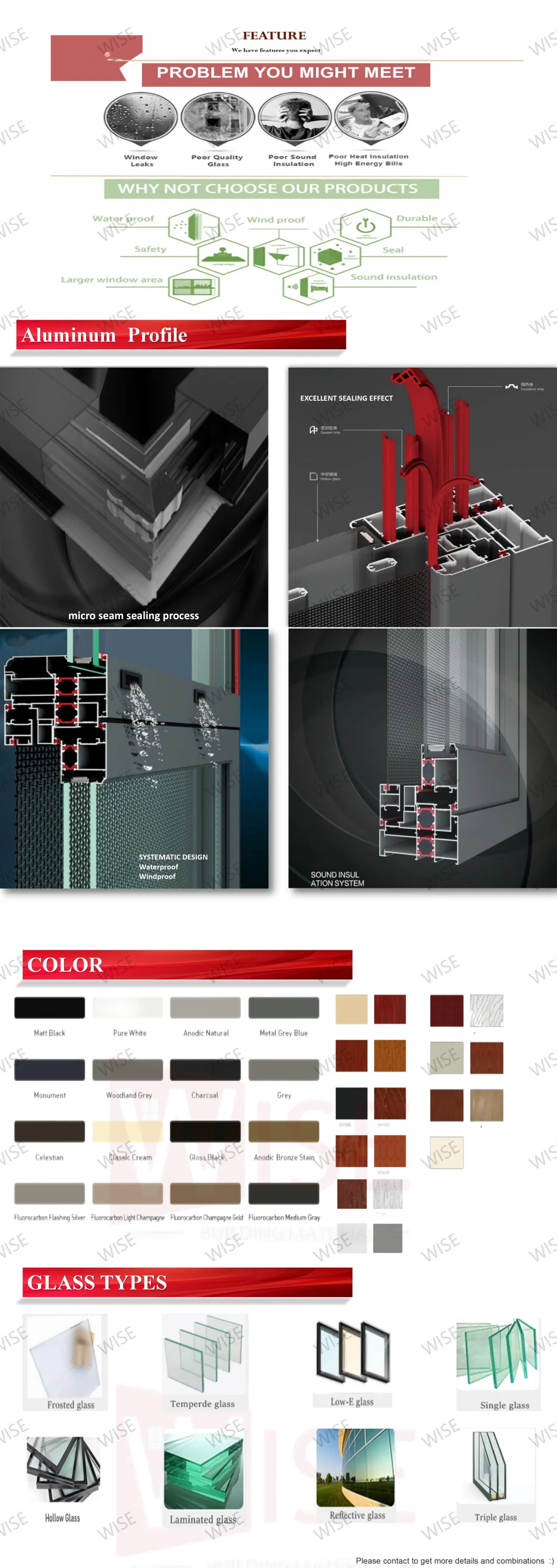 Exterior Position and Finished Surface Finishing Aluminium Double Entry Doors