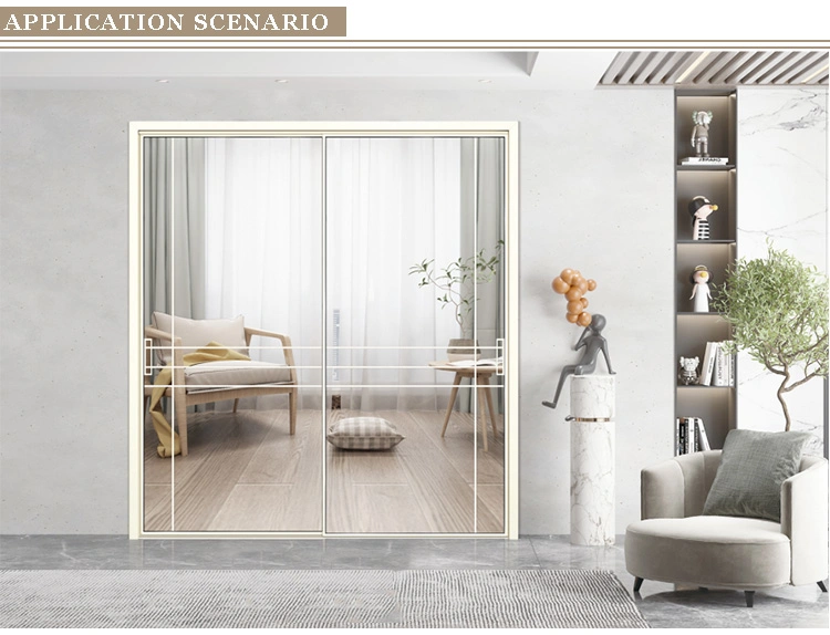 High Quality French Thermal Insulation Doors Scrub Glass Single Door Interior Glass Door